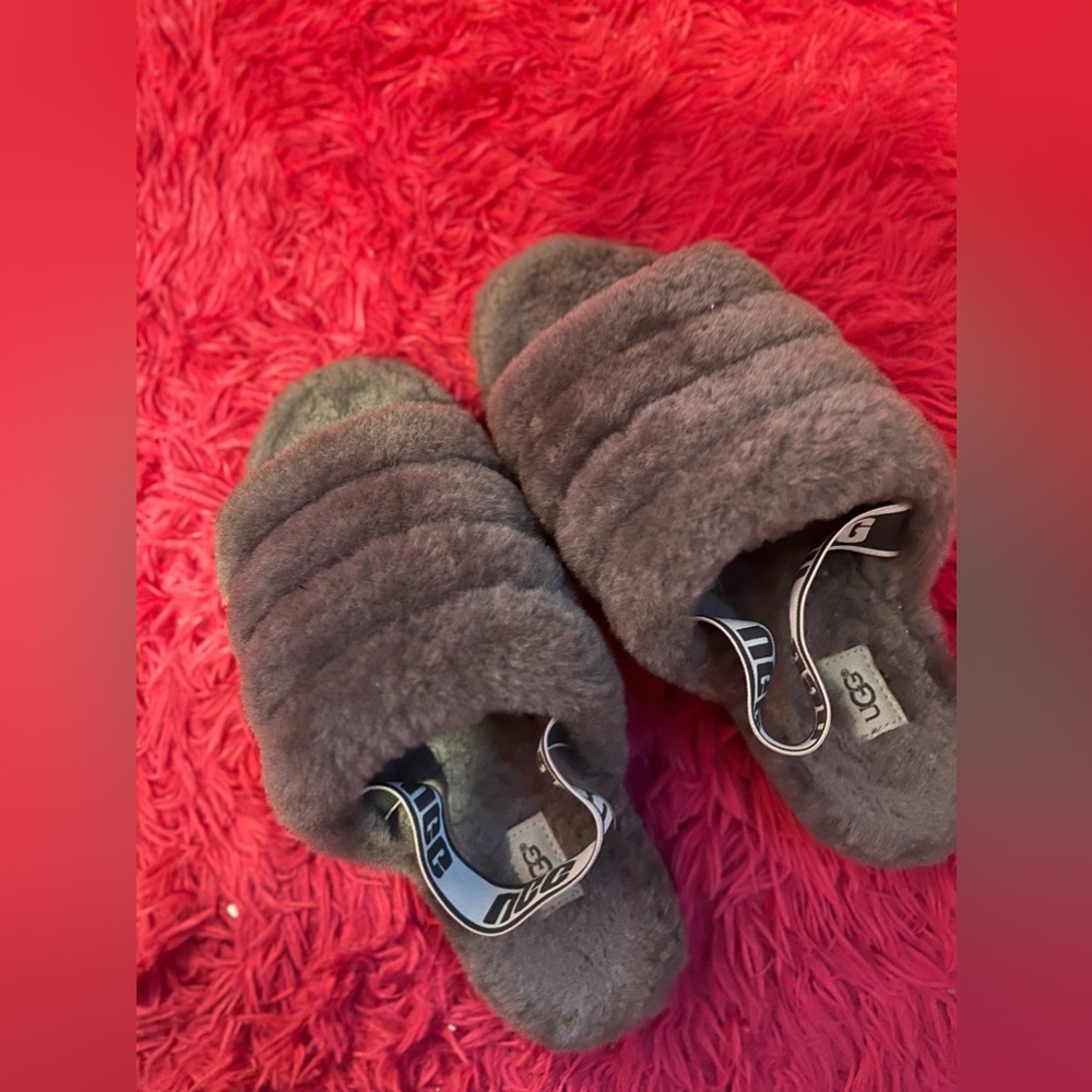 Uggs Fluff Yeah Shearling Slingback Slippers - image 1